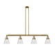 A thumbnail of the Innovations Lighting 214 Small Cone Brushed Brass / Seedy