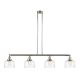 A thumbnail of the Innovations Lighting 214-10-53 Bell Linear Polished Nickel / Clear Deco Swirl