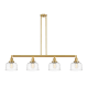 A thumbnail of the Innovations Lighting 214-10-53 Bell Linear Satin Gold / Clear Deco Swirl