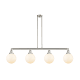 A thumbnail of the Innovations Lighting 214-13-53 Beacon Linear Brushed Satin Nickel / Matte White