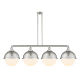 A thumbnail of the Innovations Lighting 214-17-58 Hampden Linear Brushed Satin Nickel / Matte White
