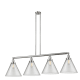 A thumbnail of the Innovations Lighting 214 X-Large Cone Brushed Satin Nickel / Clear