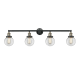 A thumbnail of the Innovations Lighting 215-S-6 Beacon Black Antique Brass / Clear