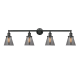 A thumbnail of the Innovations Lighting 215-10-42 Cone Vanity Matte Black / Plated Smoke