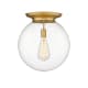 A thumbnail of the Innovations Lighting 221-1F-18-16 Beacon Flush Brushed Brass / Clear