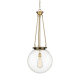 A thumbnail of the Innovations Lighting 221-1P-40-16 Beacon Pendant Brushed Brass / Clear