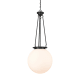 A thumbnail of the Innovations Lighting 221-1P-40-16 Beacon Pendant Matte Black / Matte White