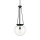 A thumbnail of the Innovations Lighting 221-1P-38-14 Beacon Pendant Matte Black / Clear