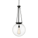 A thumbnail of the Innovations Lighting 221-1P-42-18 Beacon Pendant Matte Black / Clear