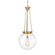 A thumbnail of the Innovations Lighting 221-1P-40-16 Beacon Pendant Satin Gold / Clear