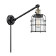 A thumbnail of the Innovations Lighting 237 Small Bell Cage Black Antique Brass / Clear
