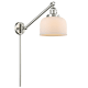 A thumbnail of the Innovations Lighting 237 Large Bell Satin Brushed Nickel / Matte White Cased