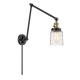 A thumbnail of the Innovations Lighting 238-30-8 Bell Sconce Black Antique Brass / Deco Swirl