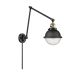 A thumbnail of the Innovations Lighting 238-11-8 Hampden Sconce Black Antique Brass / Seedy