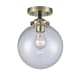 A thumbnail of the Innovations Lighting 284-1C-8 Beacon Black Antique Brass / Clear