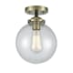 A thumbnail of the Innovations Lighting 284-1C-8 Beacon Black Antique Brass / Seedy