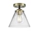 A thumbnail of the Innovations Lighting 284 Large Cone Black Antique Brass / Clear