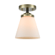 A thumbnail of the Innovations Lighting 284 Small Cone Black Antique Brass / Matte White