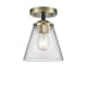 A thumbnail of the Innovations Lighting 284 Small Cone Black Antique Brass / Clear