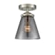 A thumbnail of the Innovations Lighting 284 Small Cone Brushed Satin Nickel / Plated Smoke