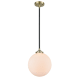 A thumbnail of the Innovations Lighting 284-1S X-Large Beacon Black Antique Brass / Matte White