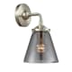 A thumbnail of the Innovations Lighting 284-1W Small Cone Brushed Satin Nickel / Smoked