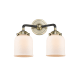 A thumbnail of the Innovations Lighting 284-2W Small Bell Black Antique Brass / Matte White Cased