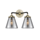 A thumbnail of the Innovations Lighting 284-2W Small Cone Black Antique Brass / Smoked