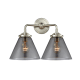 A thumbnail of the Innovations Lighting 284-2W Large Cone Brushed Satin Nickel / Smoked