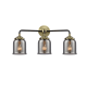 A thumbnail of the Innovations Lighting 284-3W Small Bell Black Antique Brass / Smoked