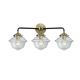 A thumbnail of the Innovations Lighting 284-3W Small Oxford Black Antique Brass / Clear