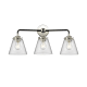 A thumbnail of the Innovations Lighting 284-3W Small Cone Black Polished Nickel / Clear
