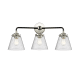 A thumbnail of the Innovations Lighting 284-3W Small Cone Black Polished Nickel / Seedy