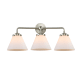 A thumbnail of the Innovations Lighting 284-3W Large Cone Brushed Satin Nickel / Matte White Cased