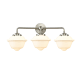 A thumbnail of the Innovations Lighting 284-3W Small Oxford Brushed Satin Nickel / Matte White Cased