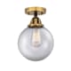 A thumbnail of the Innovations Lighting 288-1C-11-8 Beacon Semi-Flush Black Antique Brass / Clear