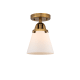 A thumbnail of the Innovations Lighting 288-1C-9-6 Cone Semi-Flush Brushed Brass / Matte White