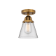 A thumbnail of the Innovations Lighting 288-1C-9-6 Cone Semi-Flush Brushed Brass / Clear