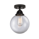 A thumbnail of the Innovations Lighting 288-1C-11-8 Beacon Semi-Flush Matte Black / Clear