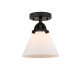 A thumbnail of the Innovations Lighting 288-1C-10-8 Cone Semi-Flush Matte Black / Matte White