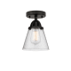 A thumbnail of the Innovations Lighting 288-1C-9-6 Cone Semi-Flush Matte Black / Seedy