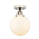 A thumbnail of the Innovations Lighting 288-1C-12-8 Beacon Semi-Flush Black Polished Nickel / Matte White