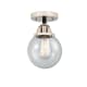 A thumbnail of the Innovations Lighting 288-1C-10-6 Beacon Semi-Flush Black Polished Nickel / Seedy