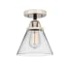 A thumbnail of the Innovations Lighting 288-1C-10-8 Cone Semi-Flush Black Polished Nickel / Clear