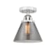 A thumbnail of the Innovations Lighting 288-1C-10-8 Cone Semi-Flush Polished Chrome / Plated Smoke