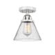 A thumbnail of the Innovations Lighting 288-1C-10-8 Cone Semi-Flush Polished Chrome / Seedy