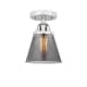 A thumbnail of the Innovations Lighting 288-1C-9-6 Cone Semi-Flush Polished Chrome / Plated Smoke