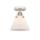 A thumbnail of the Innovations Lighting 288-1C-10-8 Cone Semi-Flush Polished Nickel / Matte White