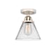 A thumbnail of the Innovations Lighting 288-1C-10-8 Cone Semi-Flush Polished Nickel / Clear