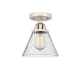 A thumbnail of the Innovations Lighting 288-1C-10-8 Cone Semi-Flush Polished Nickel / Seedy